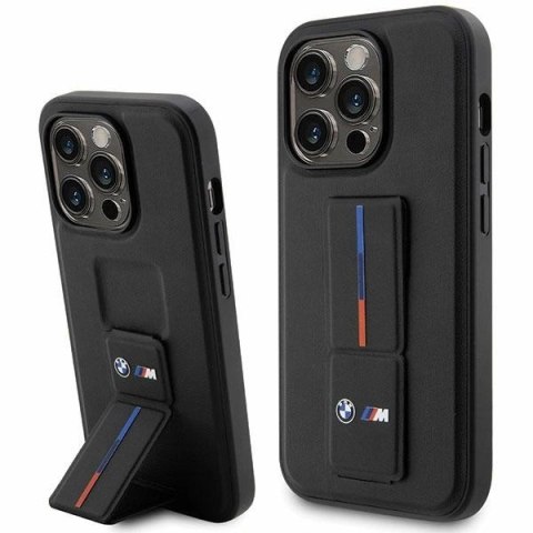 Etui BMW Grip Stand Hot Stamp iPhone 14 Pro - czarne