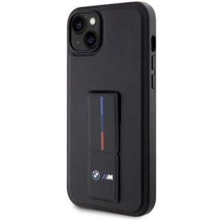 Etui BMW Grip Stand Hot Stamp na iPhone 14 / 15 / 13 - czarne