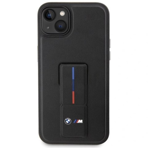 Etui BMW Grip Stand Hot Stamp na iPhone 14 / 15 / 13 - czarne