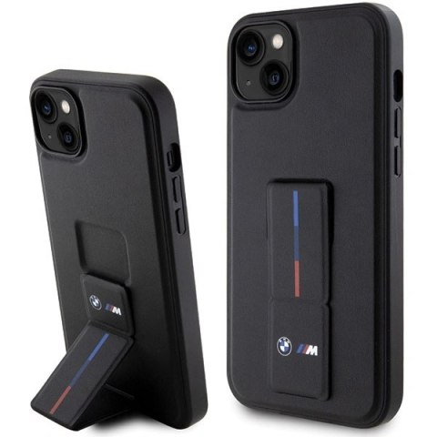 Etui BMW Grip Stand Hot Stamp na iPhone 14 Plus / 15 Plus - czarne