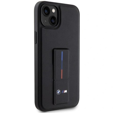 Etui BMW Grip Stand Hot Stamp na iPhone 14 Plus / 15 Plus - czarne