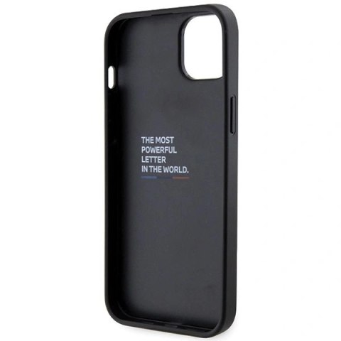 Etui BMW Grip Stand Hot Stamp na iPhone 14 Plus / 15 Plus - czarne
