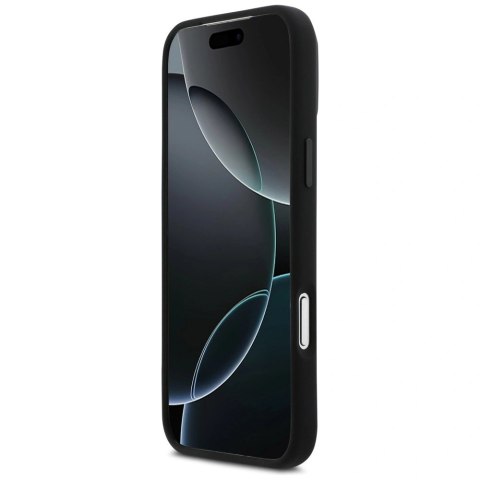 Etui BMW M Silicon Horizontal Line MagSafe na iPhone 17 Pro Max - czarne