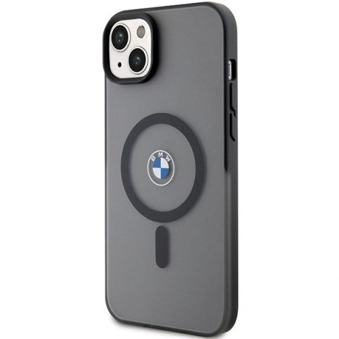Etui BMW Signature MagSafe na iPhone 14 Plus/ 15 Plus - czarne