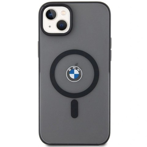 Etui BMW Signature MagSafe na iPhone 14 Plus/ 15 Plus - czarne