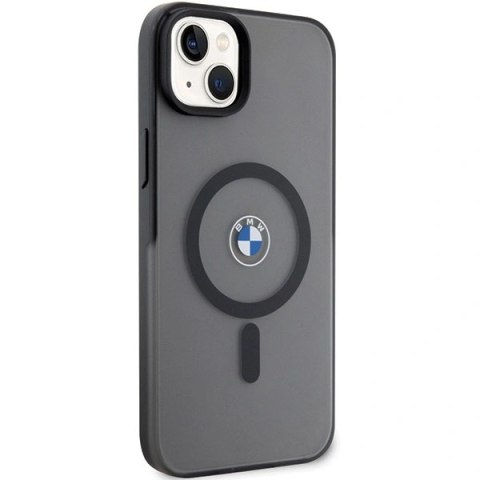 Etui BMW Signature MagSafe na iPhone 14 Plus/ 15 Plus - czarne