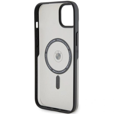 Etui BMW Signature MagSafe na iPhone 14 Plus/ 15 Plus - czarne