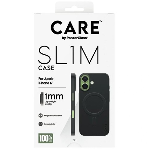 Etui CARE by PanzerGlass SL1M MagSafe na iPhone 17 - czarne
