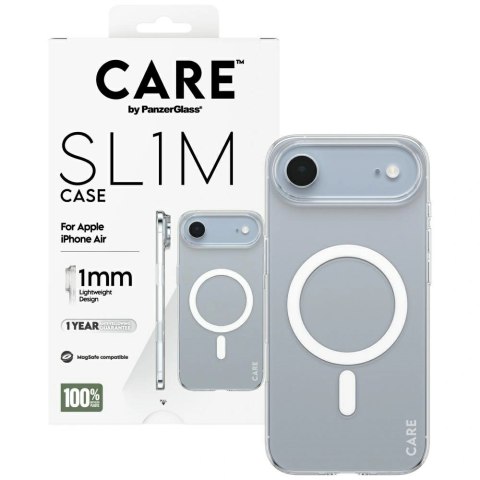 Etui CARE by PanzerGlass SL1M MagSafe na iPhone Air - przezroczyste