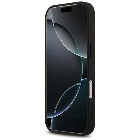 Etui Guess 4G Printed Stripes MagSafe na iPhone 17 Pro - czarne