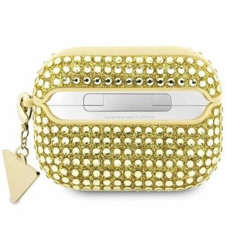Etui Guess Rhinestone Triangle na AirPods Pro 2 (2022/2023) - złote