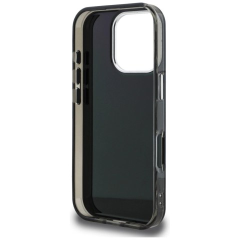 Etui Karl Lagerfeld IML Aquarelle Choupette & Logo na iPhone 16 Pro Max - czarne