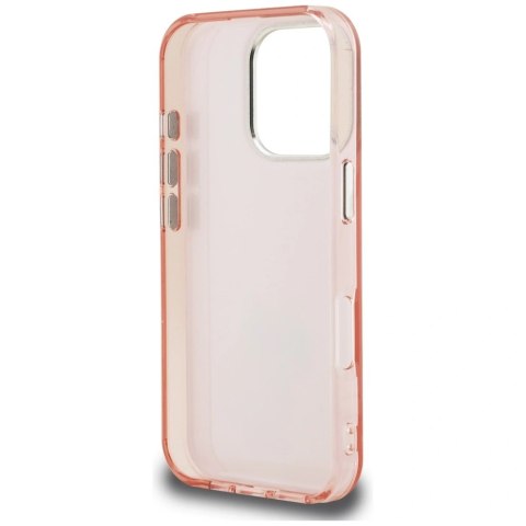 Etui Karl Lagerfeld IML Aquarelle Choupette & Logo na iPhone 16 Pro - różowe