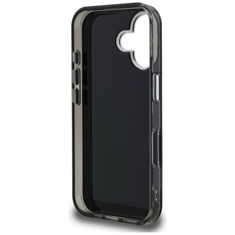 Etui Karl Lagerfeld IML Aquarelle Choupette & Logo na iPhone 16 - czarne