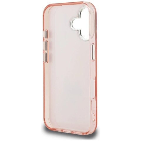 Etui Karl Lagerfeld IML Aquarelle Choupette & Logo na iPhone 16 - różowe