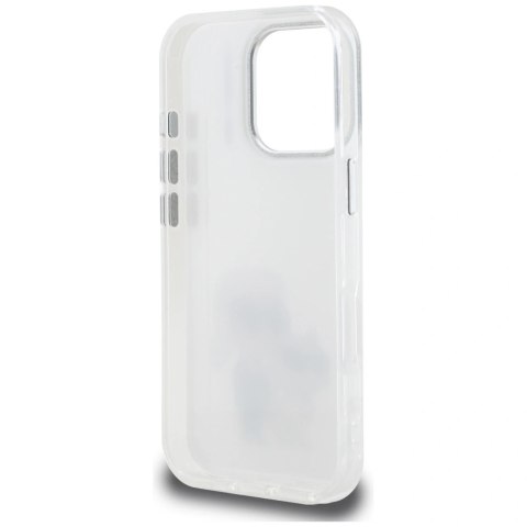 Etui Karl Lagerfeld IML Aquarelle Karl & Choupette & Logo na iPhone 16 Pro - białe