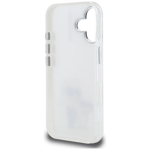 Etui Karl Lagerfeld IML Aquarelle Karl & Choupette & Logo na iPhone 16 - białe
