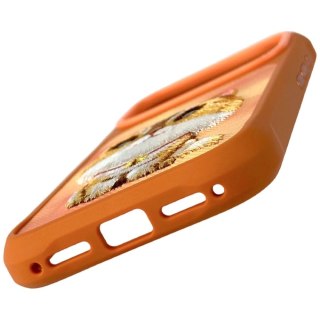 Etui Nimmy Big Eyed Pet 2.0 Cat na iPhone 17 Pro - pomarańczowe