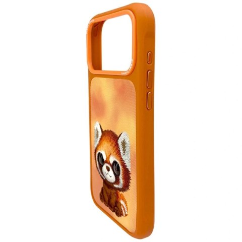 Etui Nimmy Big Eyed Pet 2.0 Raccoon na iPhone 17 Pro - pomarańczowe