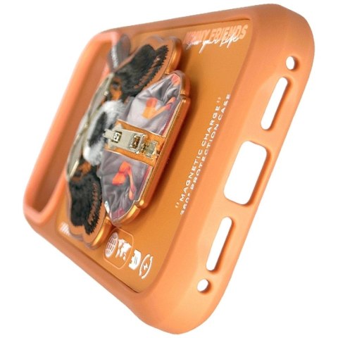 Etui Nimmy Cool&Cute 2.0 Dog na iPhone 17 Pro Max z magnetyczną zawieszką - pomarańczowe