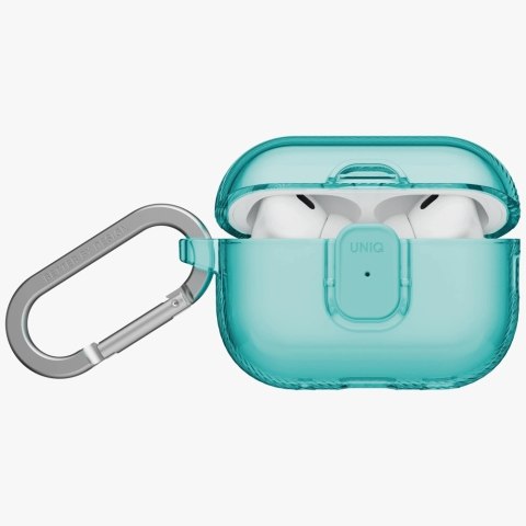 Etui UNIQ Glase Pro na AirPods Pro 3 Lock Case - przezroczysto-niebieski