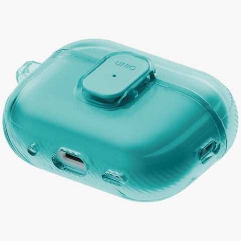 Etui UNIQ Glase Pro na AirPods Pro 3 Lock Case - przezroczysto-niebieski