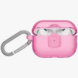 Etui UNIQ Glase Pro na AirPods Pro 3 Lock Case - przezroczysto-różowe