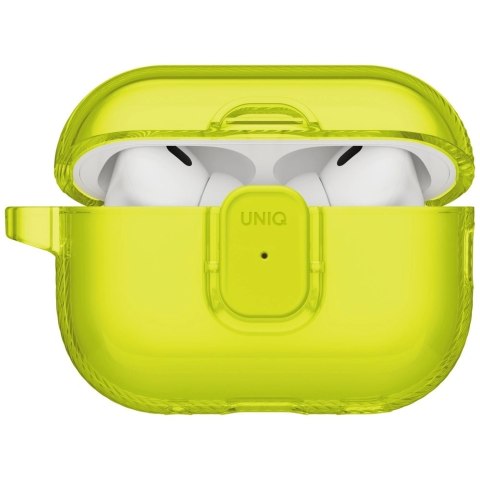 Etui UNIQ Glase Pro na AirPods Pro 3 Lock Case - przezroczysto-żółte