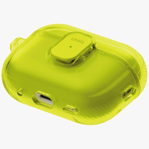 Etui UNIQ Glase Pro na AirPods Pro 3 Lock Case - przezroczysto-żółte