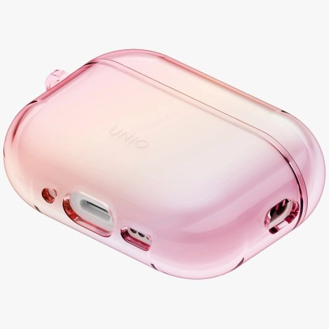 Etui UNIQ Iridescia Hang Case na AirPods Pro 3 - przezroczysto-różowe