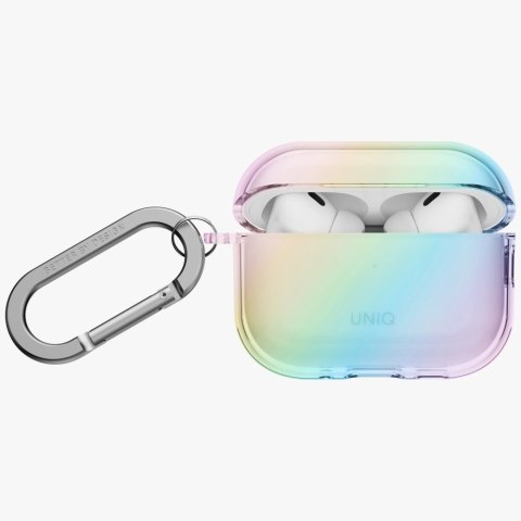 Etui UNIQ Iridescia Hang Case na AirPods Pro 3 - przezroczysto-wielokolorowe