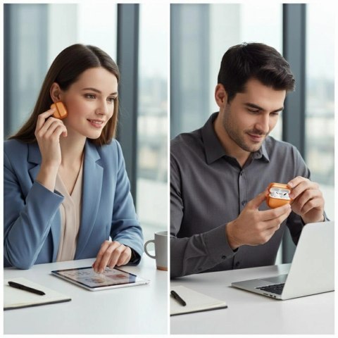 Etui UNIQ Veren na AirPods Pro 3 - pomarańczowe