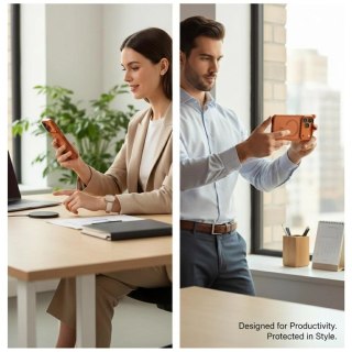 Etui UNIQ Veren na iPhone 17 Pro Max Magclick Charging - pomarańczowe