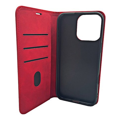 Etui Smart Suede do Xiaomi Redmi Note 15 5G (EU) czerwone