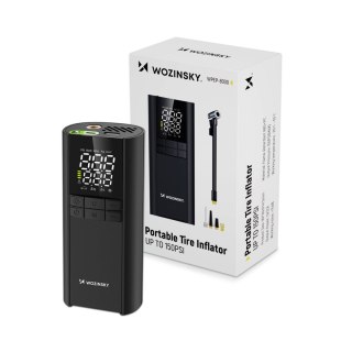 Kompresor Wozinsky WPEP-8000 pompka elektryczna powerbank 8000mAh latarka - czarny