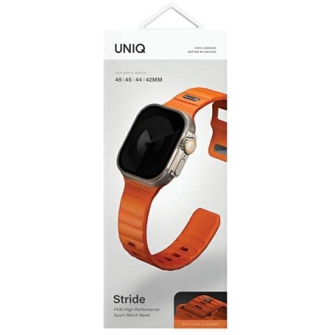 Pasek UNIQ Stride Apple Watch 42 / 44 / 45 / 49 mm - pomarańczowy