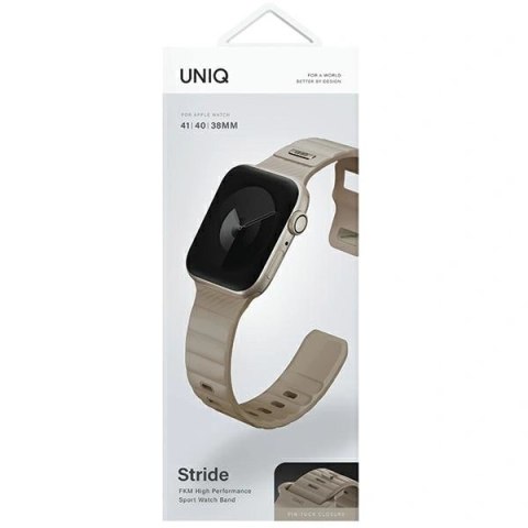 Pasek UNIQ Stride na Apple Watch 38 / 40 / 41 mm - beżowy