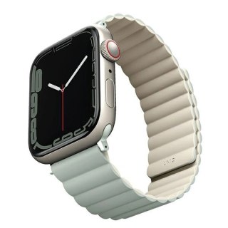 Pasek magnetyczny UNIQ Revix na Apple Watch 38 / 40 / 41 mm - beżowo-zielony