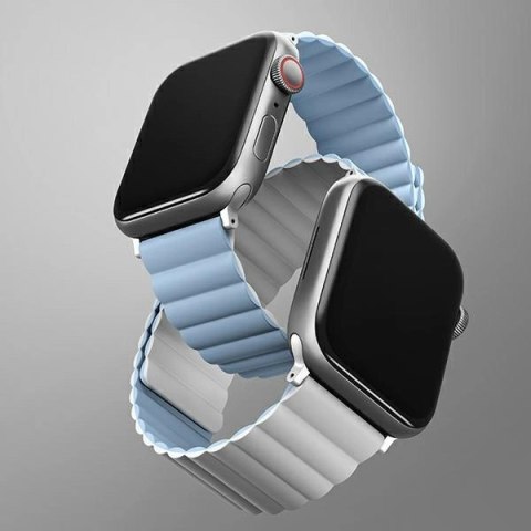 Pasek magnetyczny UNIQ Revix na Apple Watch 38 / 40 / 41 mm - niebiesko-biały