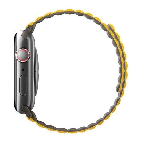 Pasek magnetyczny UNIQ Revix na Apple Watch 42 / 44 / 45 / 49 mm - szaro-żółty