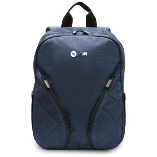 Plecak BMW Nylon Pockets & Metal Logo na laptopa 16" - granatowy