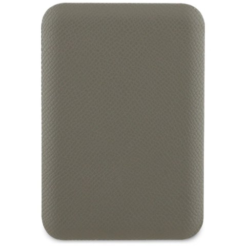 Powerbank Guess Grained Triangle z MagSafe 5000mAh 15W USB-C - brązowy