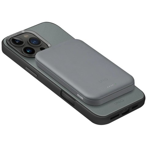Powerbank UNIQ Lyden Lexa Magnetic 5000mAh PD USB-C MagSafe - szary