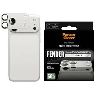 Szkło hartowane na obiektyw PanzerGlass Fender Camera Protector na iPhone 17 Pro Max - srebrne