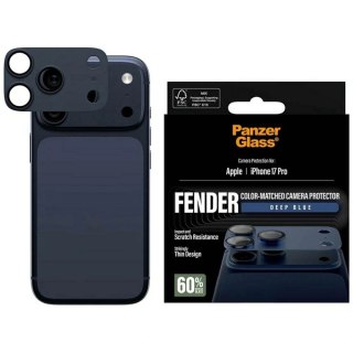 Szkło hartowane na obiektyw PanzerGlass Fender Camera Protector na iPhone 17 Pro - niebieskie