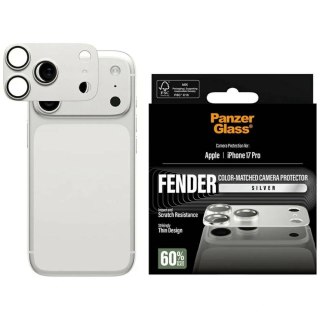 Szkło hartowane na obiektyw PanzerGlass Fender Camera Protector na iPhone 17 Pro - srebrne