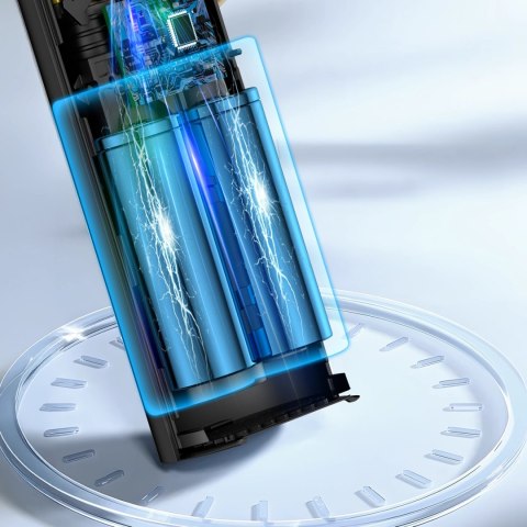 Kompresor Wozinsky WPEP-8000 pompka elektryczna powerbank 8000mAh latarka - czarny