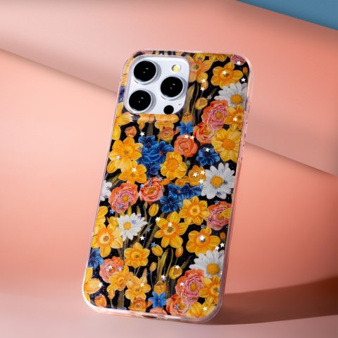 Nakładka Glow Glam do Samsung Galaxy A57 5G pomarańczowa