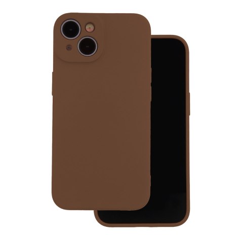 Nakładka Silicon do iPhone 17 6,3" brązowa