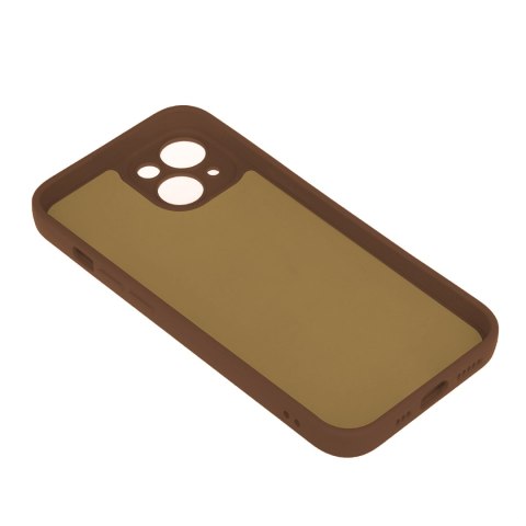 Nakładka Silicon do iPhone 17 6,3" brązowa